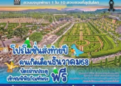 สวนนงนุชพัทยาจัดโปรโมชั่นต่อเนื่องเข้าฟรีสำหรับคนเกิดเดือนธันวาคม 2568